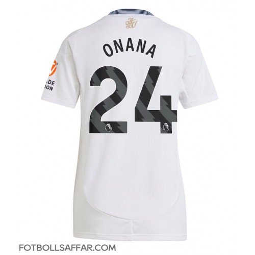 Aston Villa Amadou Onana #24 Bortatröja Dam 2024-25 Kortärmad